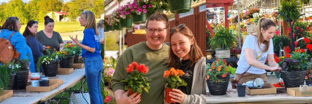 Porch Pot Workshop at Blooms and Berries Farm Market