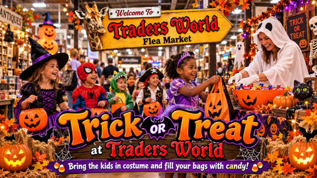 ALL DAY Trick or Treat at Traders World Flea Market