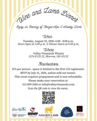 Lamb and Wine Dinner